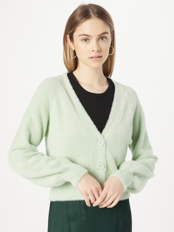 Tally Weijl Knit Cardigan in Green: front