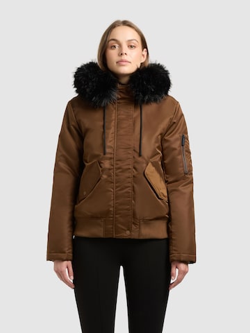 khujo Winter jacket 'TYLA' in Brown: front