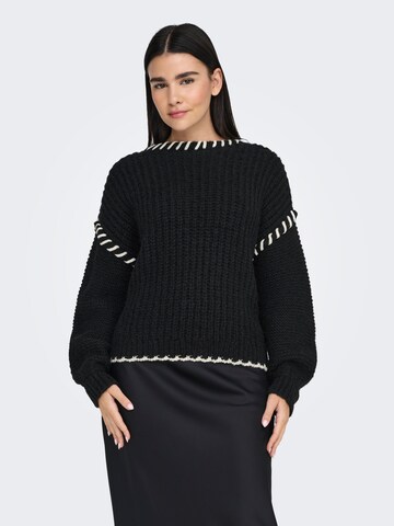 ONLY - Pullover 'ONLCort' em preto: frente