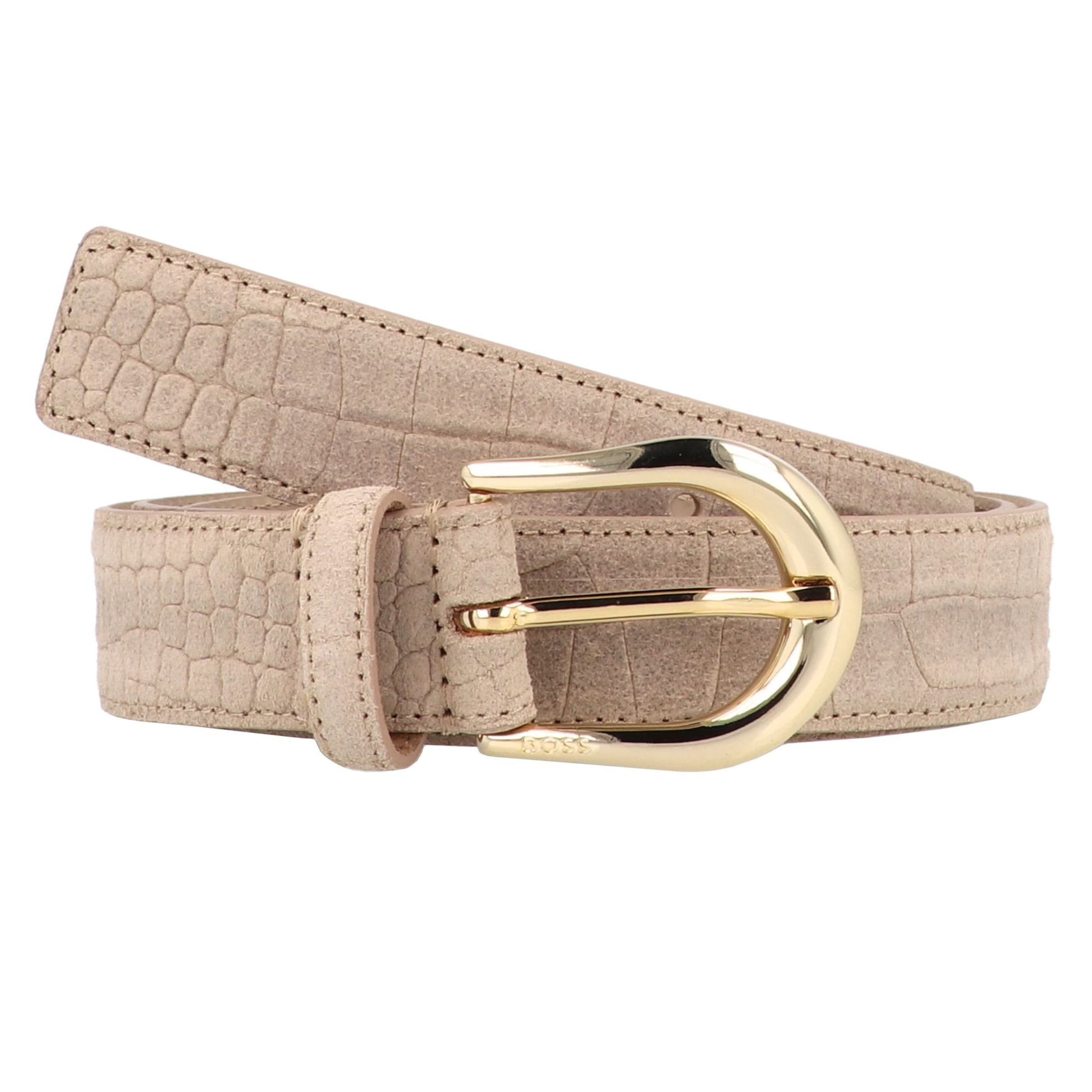 Ceinture 'Carol' BOSS en beige : devant