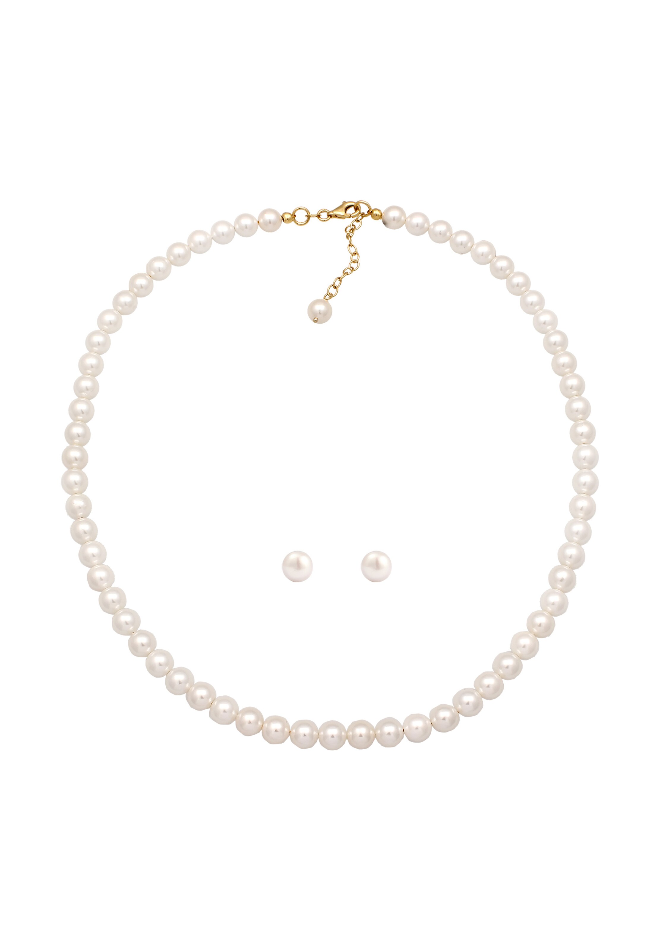 ELLI Sieraden set in Wit: voorkant