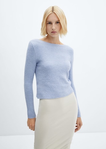 MANGO Sweater 'Rosa' in Blue: front