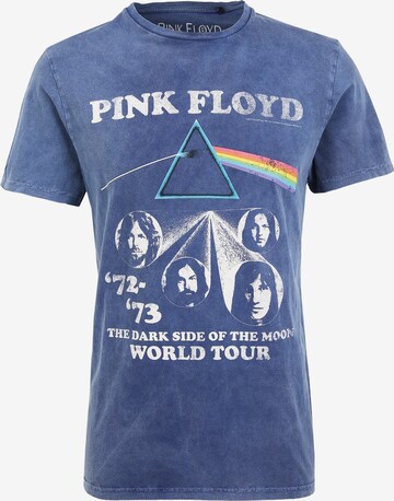 Recovered Shirt 'Pink Floyd World Tour' in Blue: front