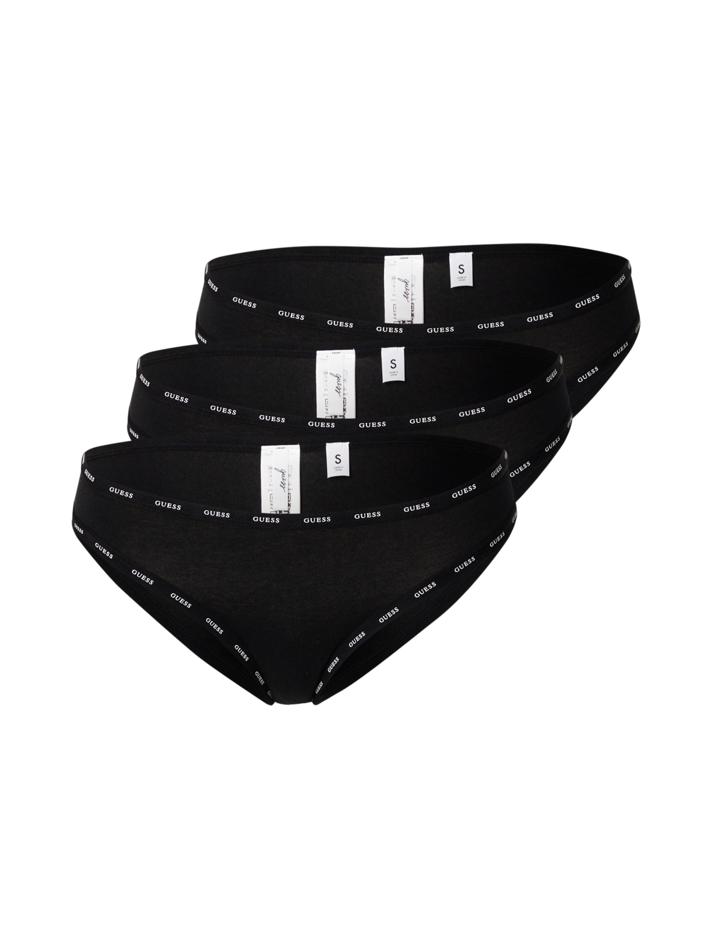 GUESS Σλιπ σε μαύρο: μπροστά