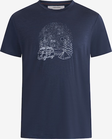 T-Shirt fonctionnel 'Tech Lite III' ICEBREAKER en bleu : devant