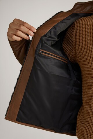 JOOP! Jeans Between-Season Jacket 'Nonji' in Brown