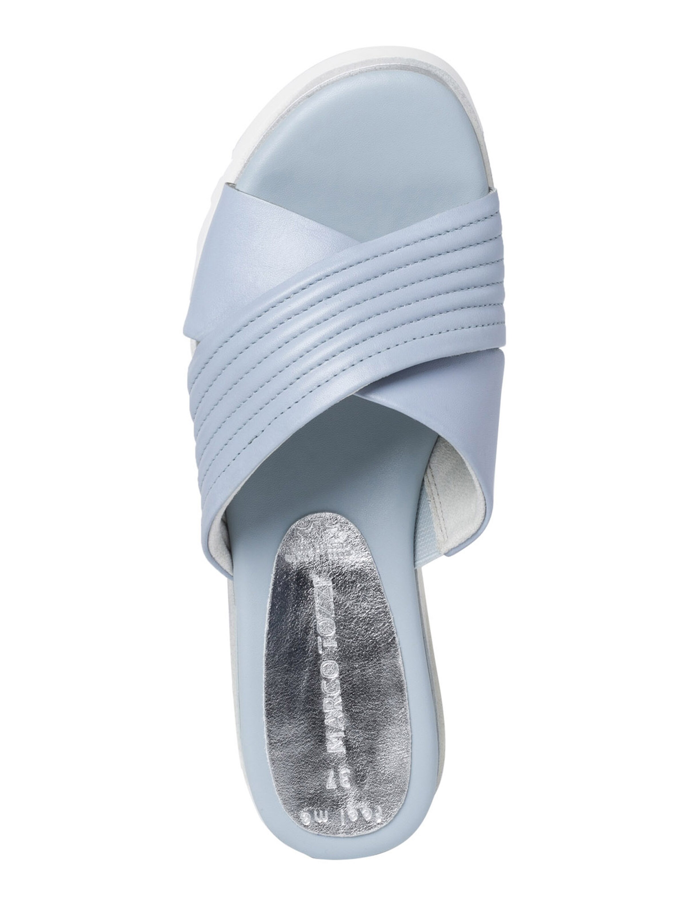 Frauen Sandalen MARCO TOZZI Pantolette in Blau, Hellblau - FM25119 Frauen Sandalen MARCO TOZZI Pantolette in Blau, Hellblau - FM25119