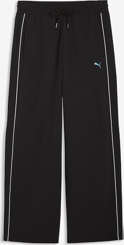 Regular Pantalon de sport 'T7' PUMA en noir : devant