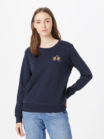 La Martina Sweatshirt in Blue: front