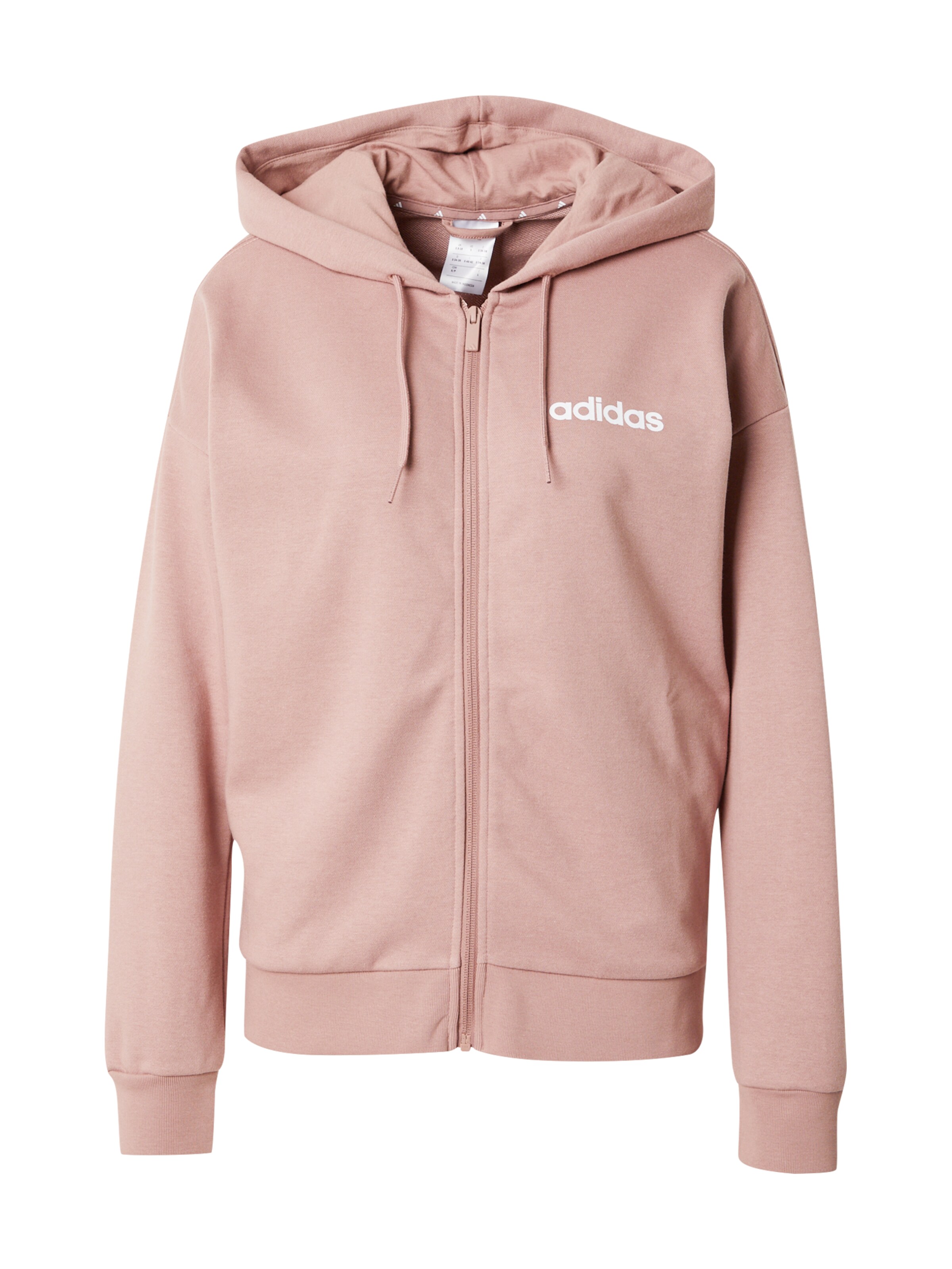 Giacca di felpa sportiva 'Essentials' di ADIDAS SPORTSWEAR in rosa: frontale