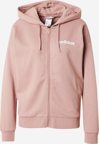 ADIDAS SPORTSWEAR Sportsweatjacke 'Essentials' in Pink: Vorderseite