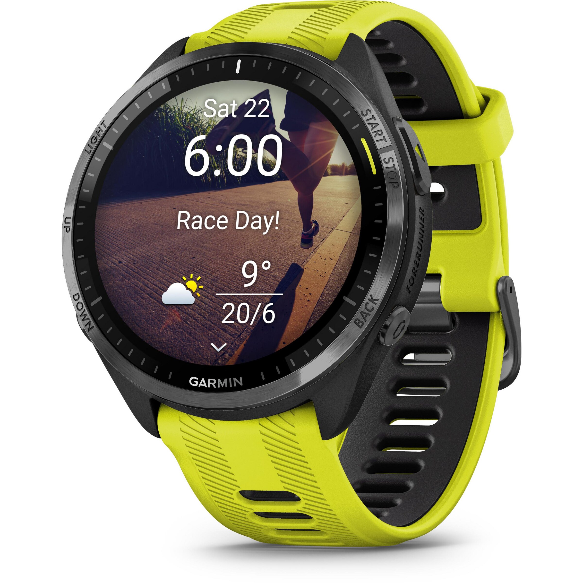 GARMIN Sportuhr 'Forerunner 965' in Gelb: Vorderseite