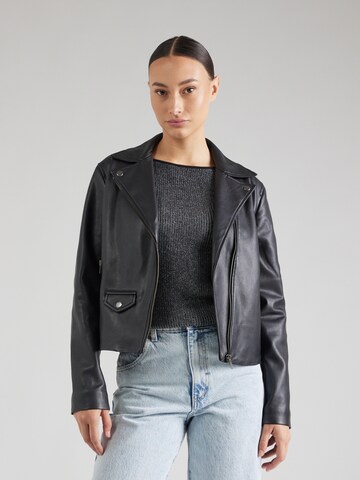 LEVI'S ® Übergangsjacke 'Lelou Shrunken Moto' in Schwarz: predná strana