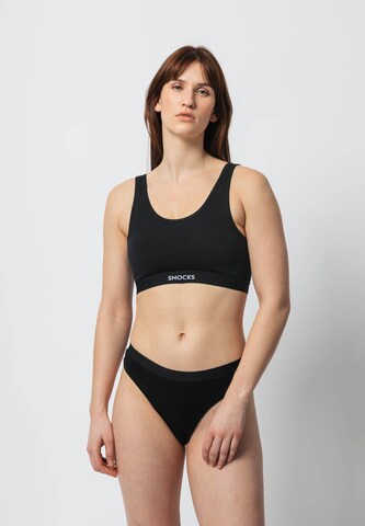 SNOCKS Bustier Soft BH in Schwarz