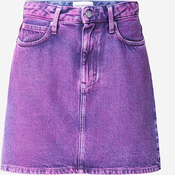 Dark purple jean skirt best sale