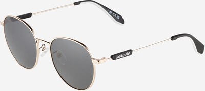 ADIDAS ORIGINALS Lunettes de soleil 'ROUND' en or / noir / blanc, Vue avec produit