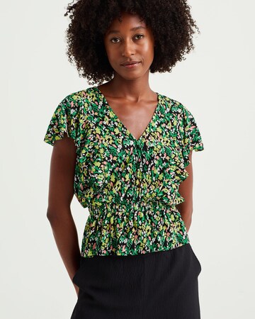 WE Fashion - Blusa en verde: frente