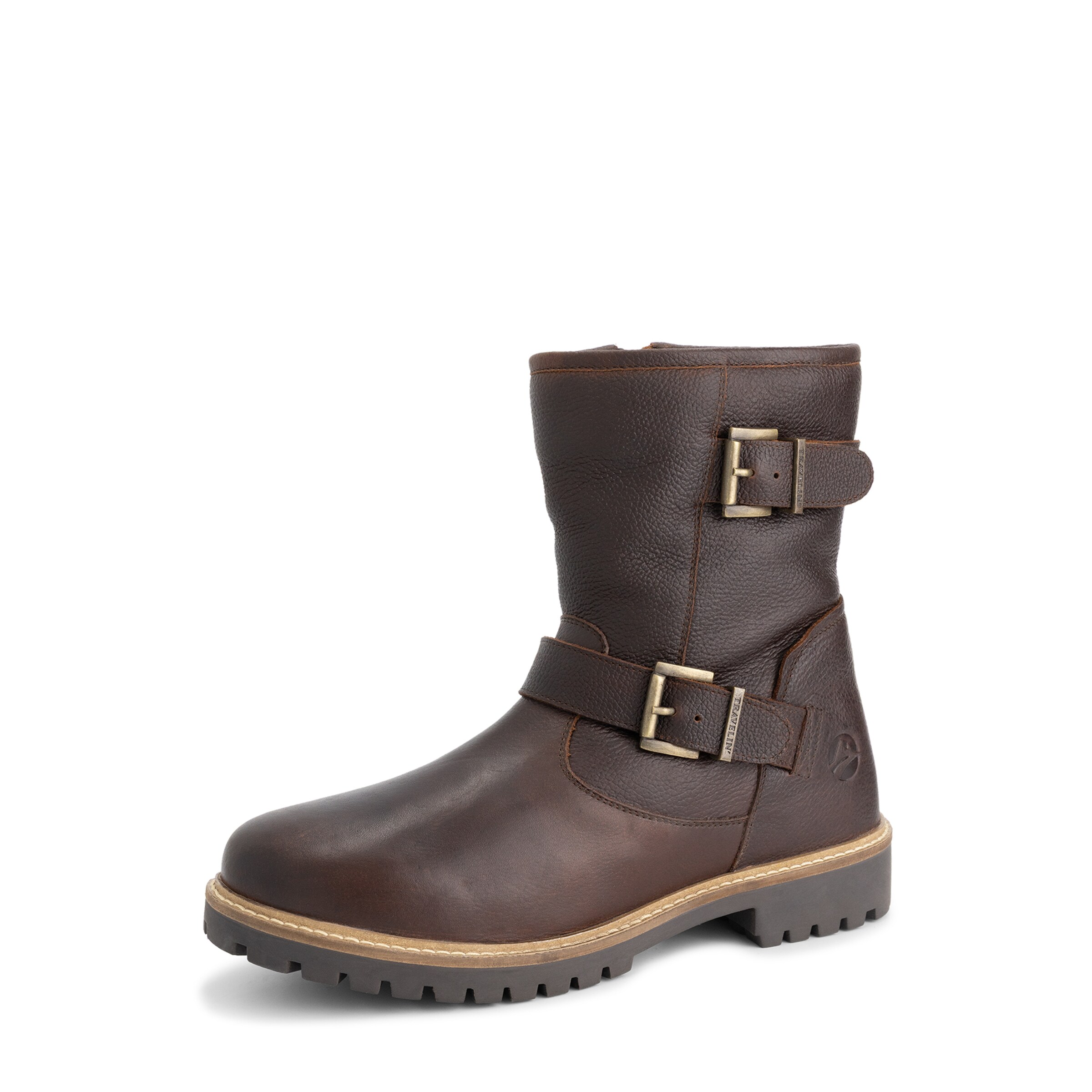 Travelin Boots 'Skelde' in Bruin: voorkant