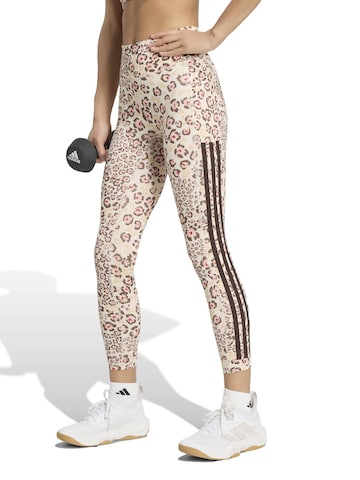 Skinny Pantaloni sport 'FARM' de la ADIDAS PERFORMANCE pe bej: față