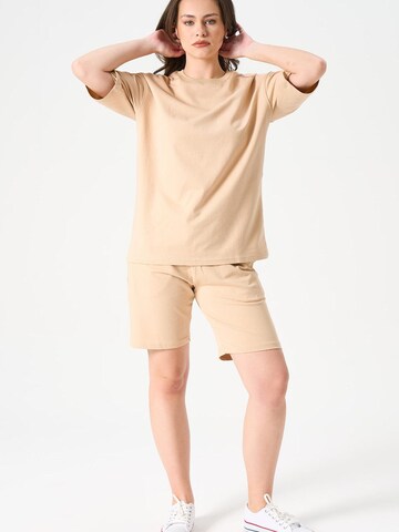 LOUIS LECLER Regular Hose 'Elsa' in Beige