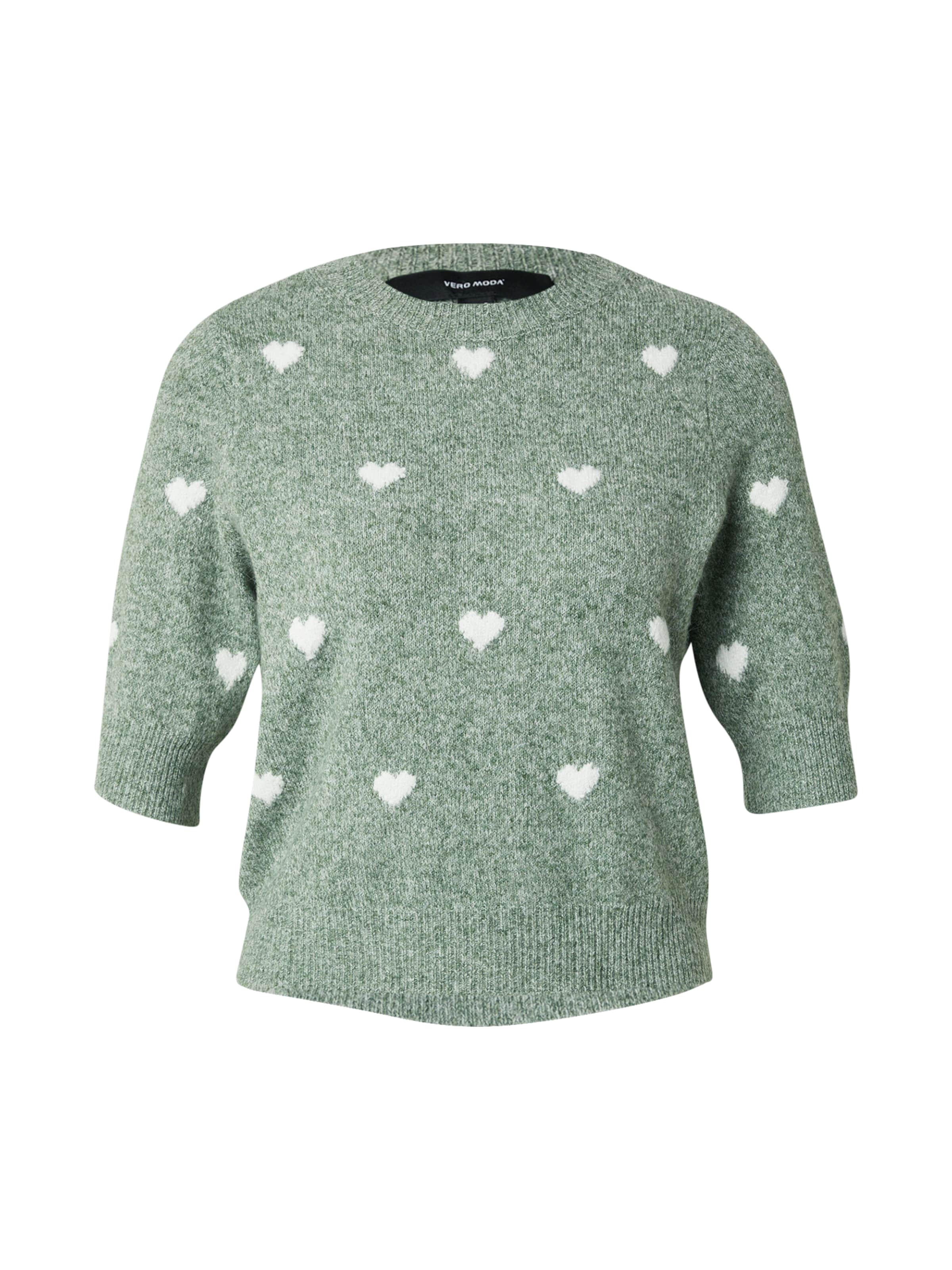 VERO MODA Pullover 'VMDOFFY INTARSIA' i grøn: forside
