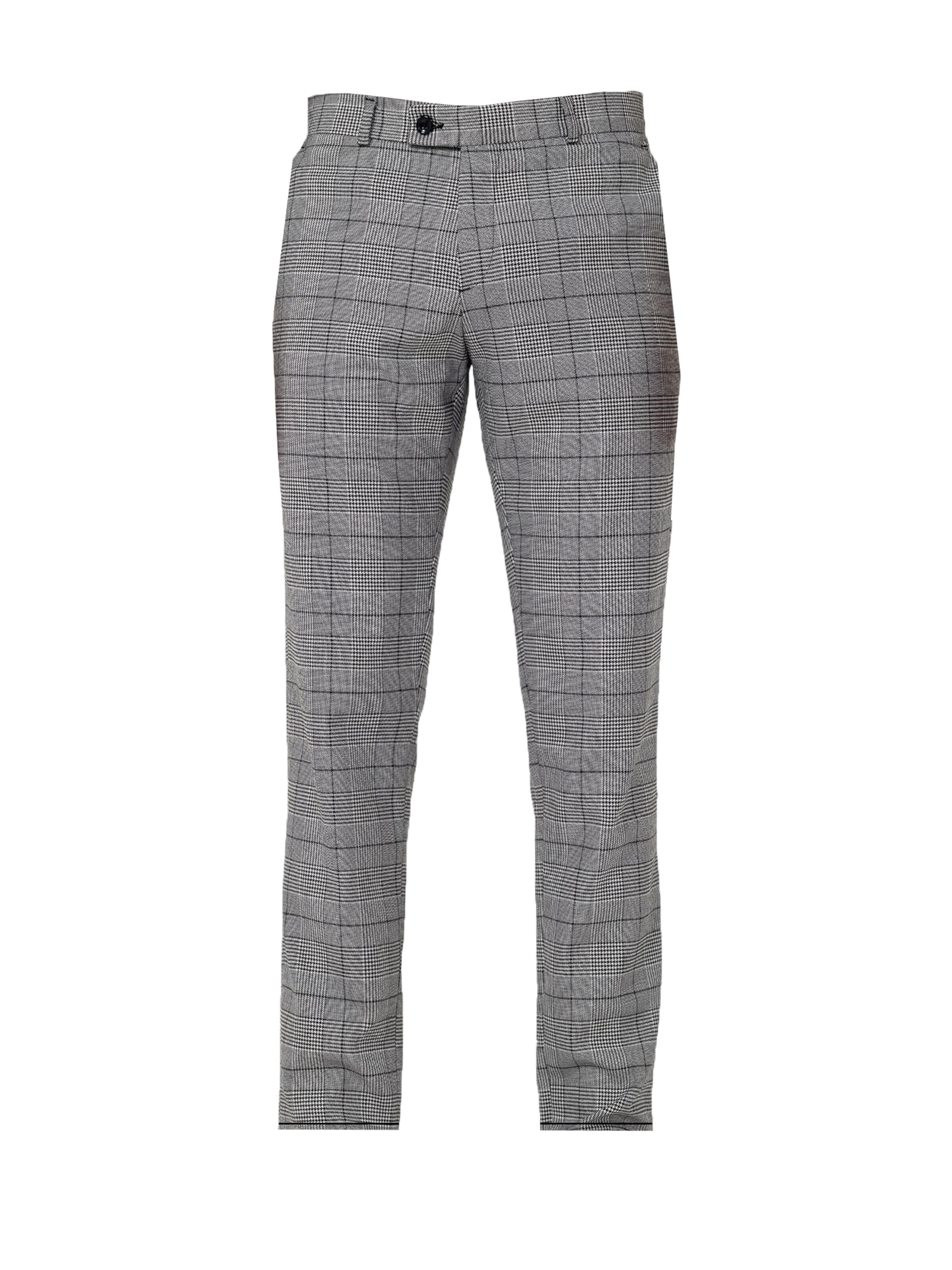 By Diess Collection Slimfit Broek in Grijs: voorkant