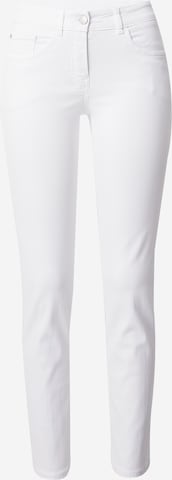 Coupe slim Jean GERRY WEBER en blanc : devant