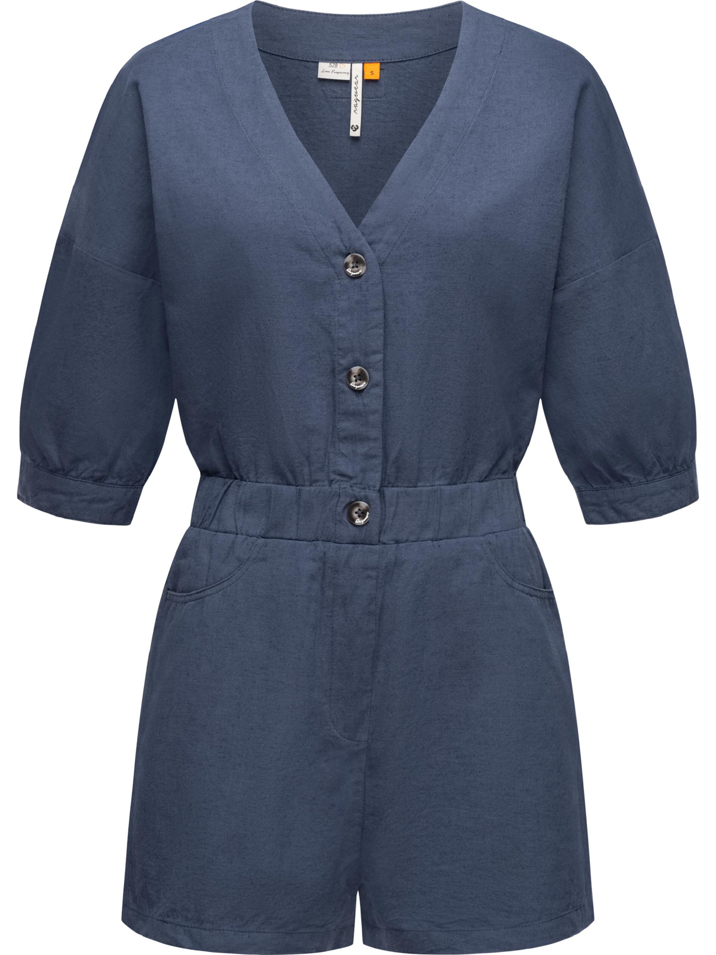 Ragwear Jumpsuit 'Ipsie' in Blauw: voorkant