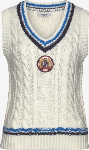 Tom Tailor Polo Team Sweater in White: front