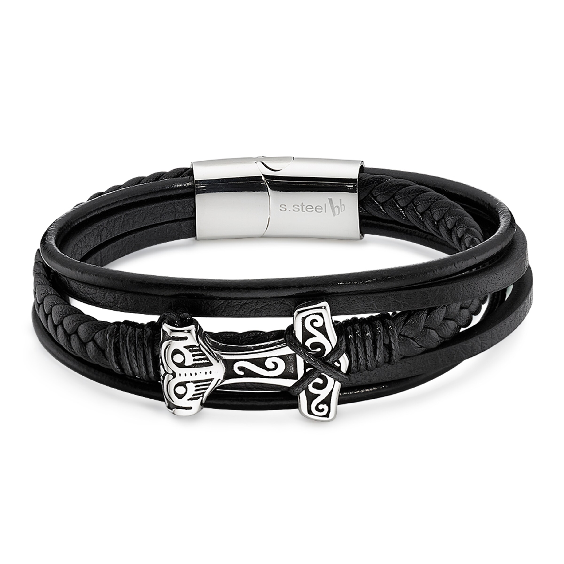 Bruno Banani LM Bracelet in Black: front