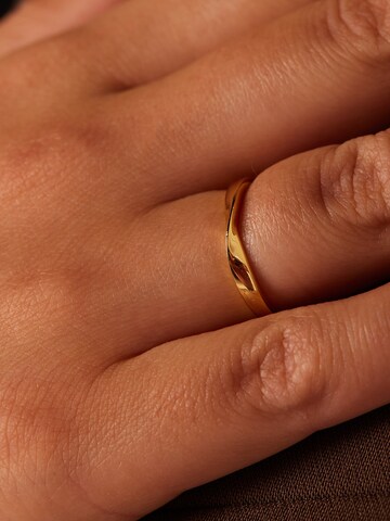 Lucardi Ring in Gold: Vorderseite