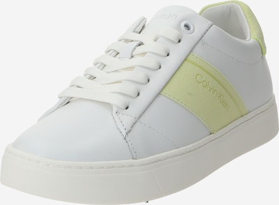 Calvin Klein Låg sneaker i pastellgul / vit, Produktvy