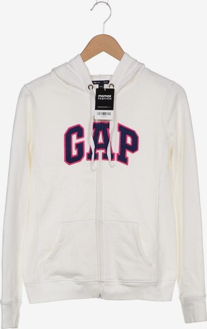 GAP Sweatshirt & Zip-Up Hoodie in S in White: front