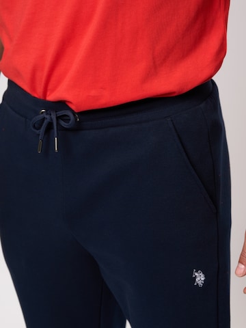 Effilé Pantalon 'Terkel' U.S. POLO ASSN. en bleu