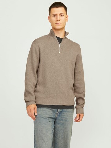 JACK & JONES Sweater 'Blamilano' in Beige