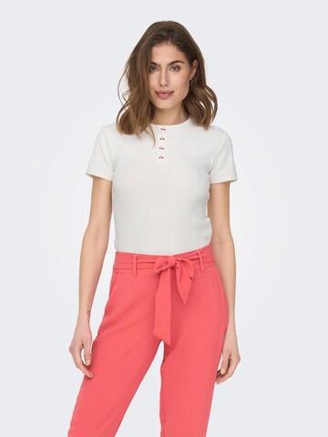 ONLY - Camisa 'ANNA' em branco: frente