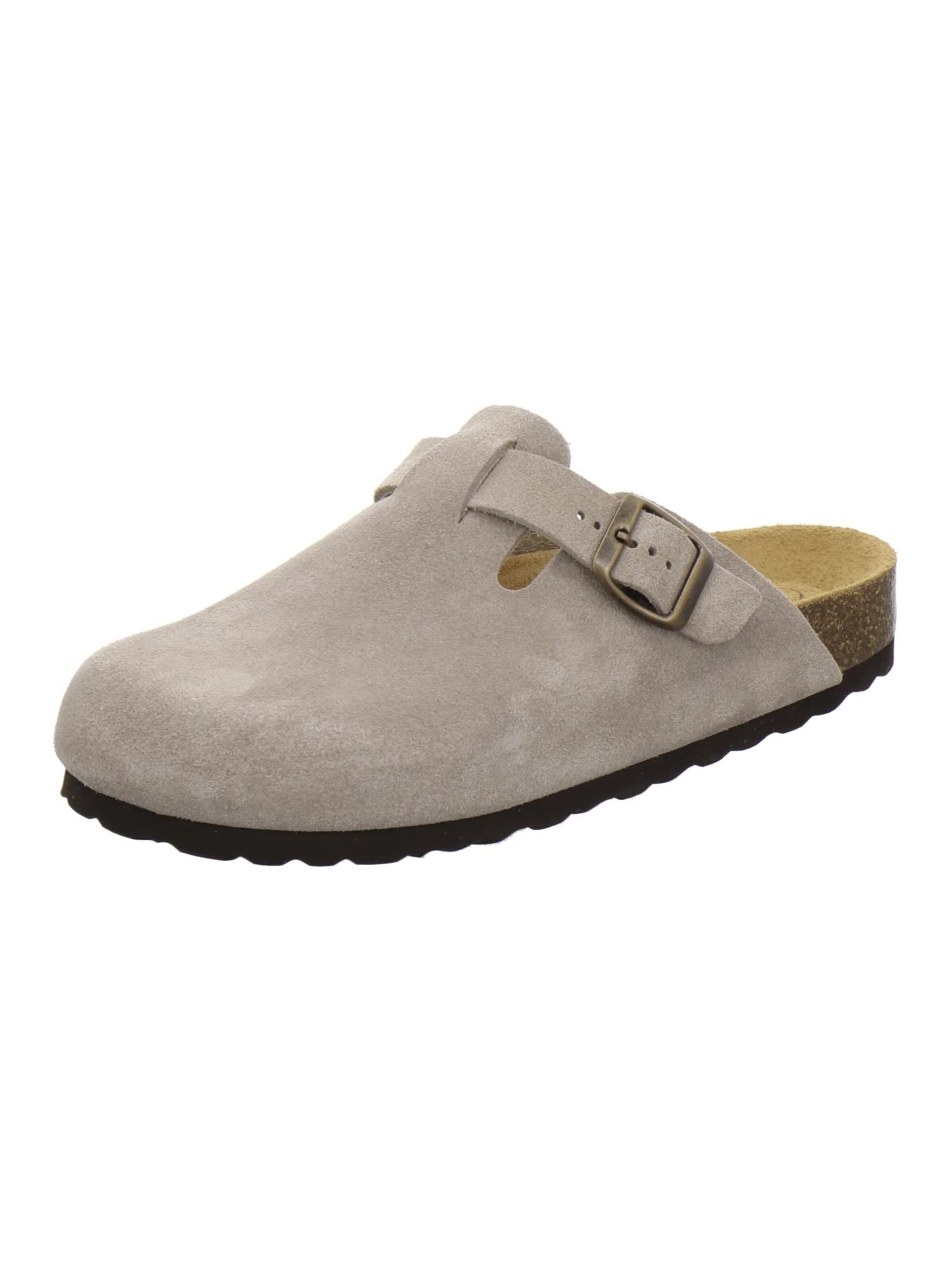 AFS-Schuhe Clogs 'Clogs Damen quarz Veloursleder'‌‌‌‌‌ in Beige: Vorderseite