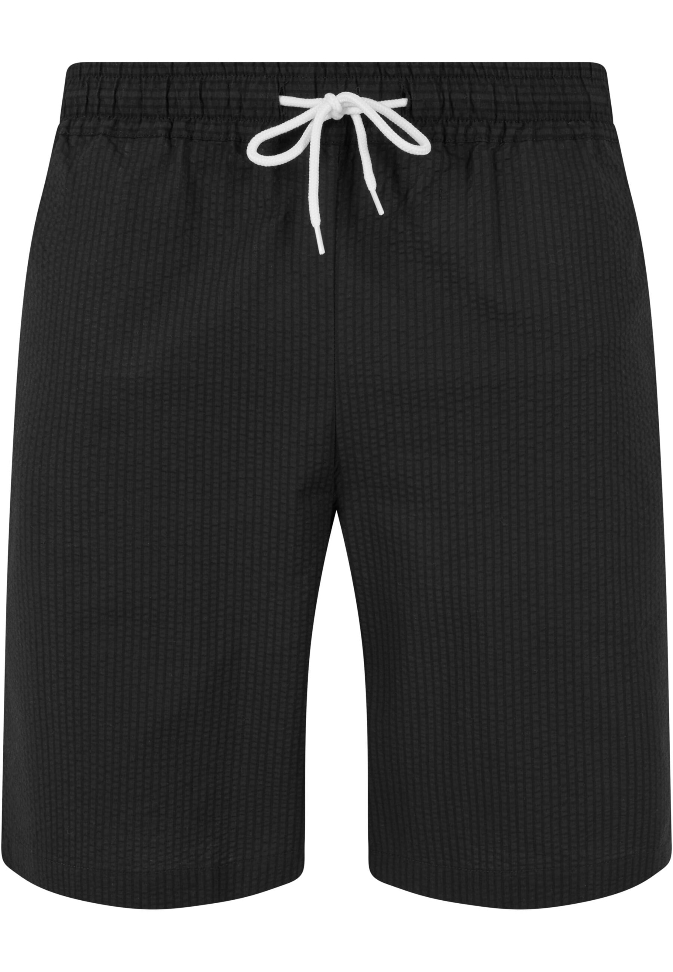 Urban Classics Nohavice 'Seersucker' - čierna, Produkt