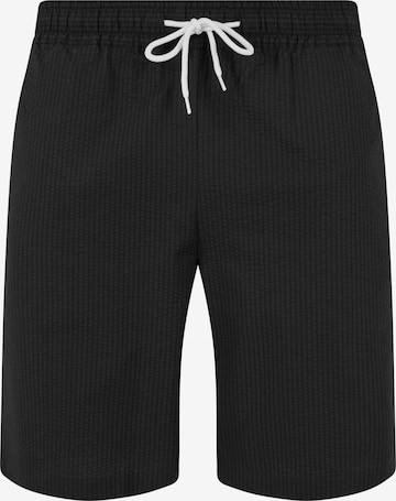 regular Pantaloni 'Seersucker' di Urban Classics in nero: frontale