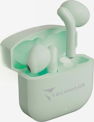 Casques 'Techmade AI Kabellose Ohrhörer' Techmade en vert : devant