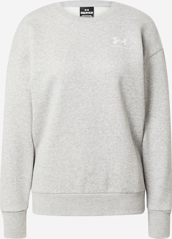 Sweat de sport 'Essential' UNDER ARMOUR en gris : devant