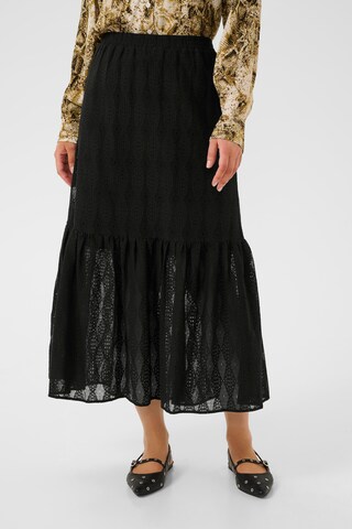 Cream Rok 'Billie' in Zwart: voorkant