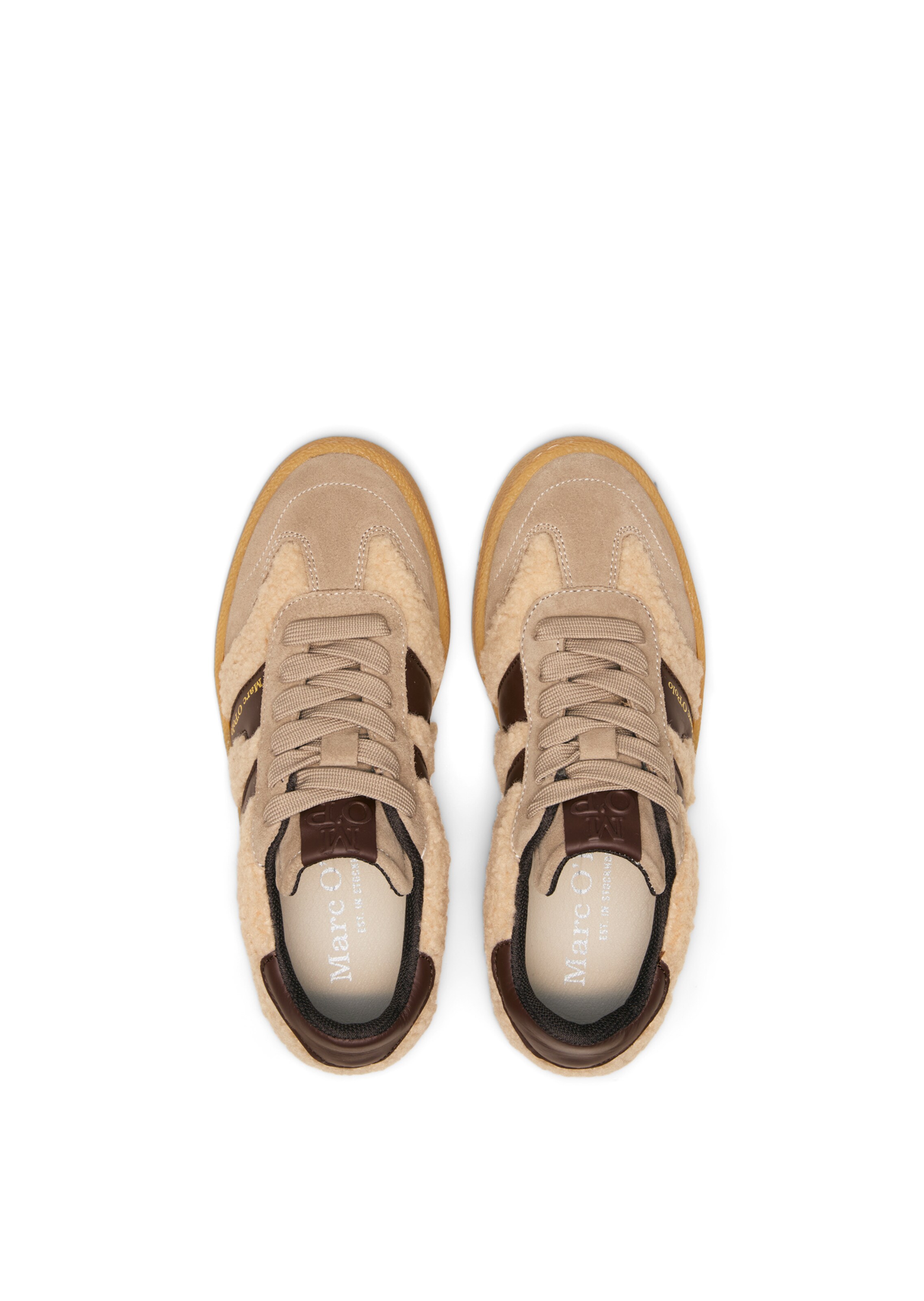 Marc O'Polo Sneakers laag 'Court' in Beige