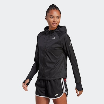 ADIDAS PERFORMANCE Athletic Jacket 'Fast ' in Black: front