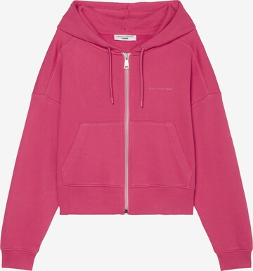 Marc O'Polo DENIM Zip-Up Hoodie in Pink: front