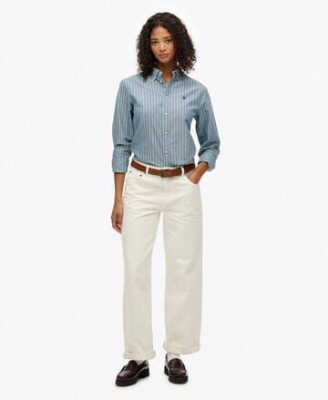 Chemisier 'Oxford' Superdry en bleu