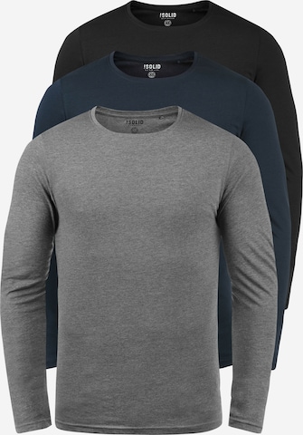 !Solid Shirt 'BASAL' in Blue: front