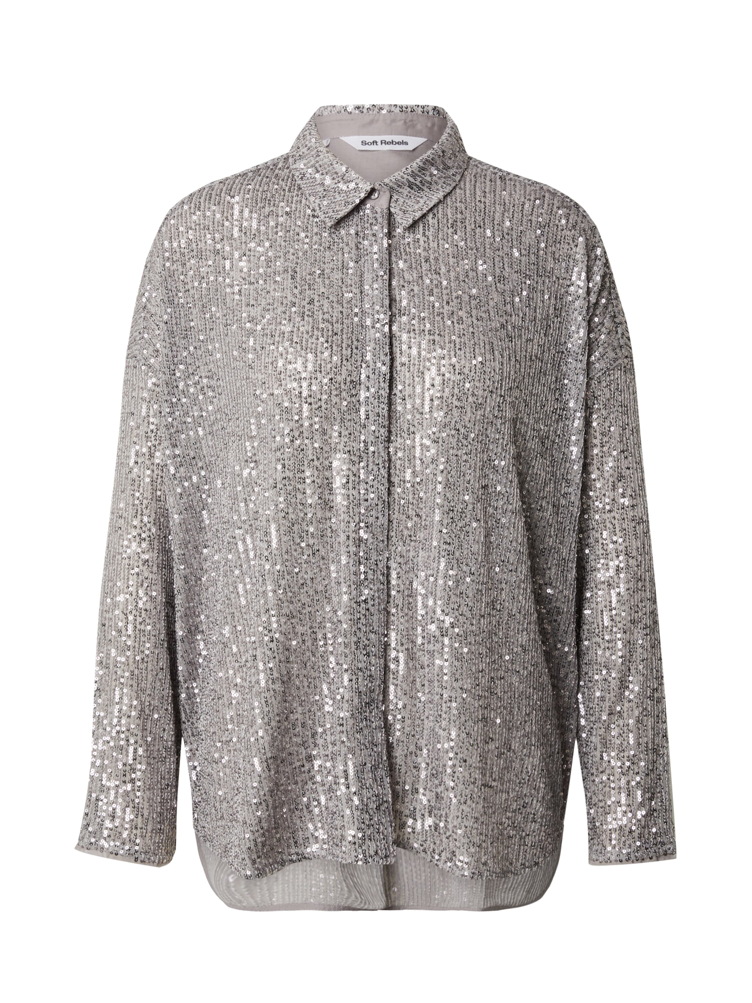 Soft Rebels Blus 'SRAviana' i grå: framsida