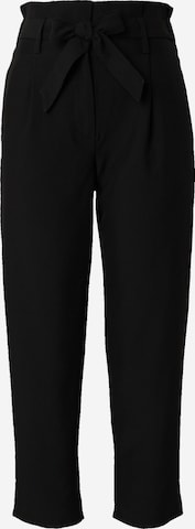 VILA Normální Kalhoty se sklady v pase 'RILEY HANA' – černá: přední strana