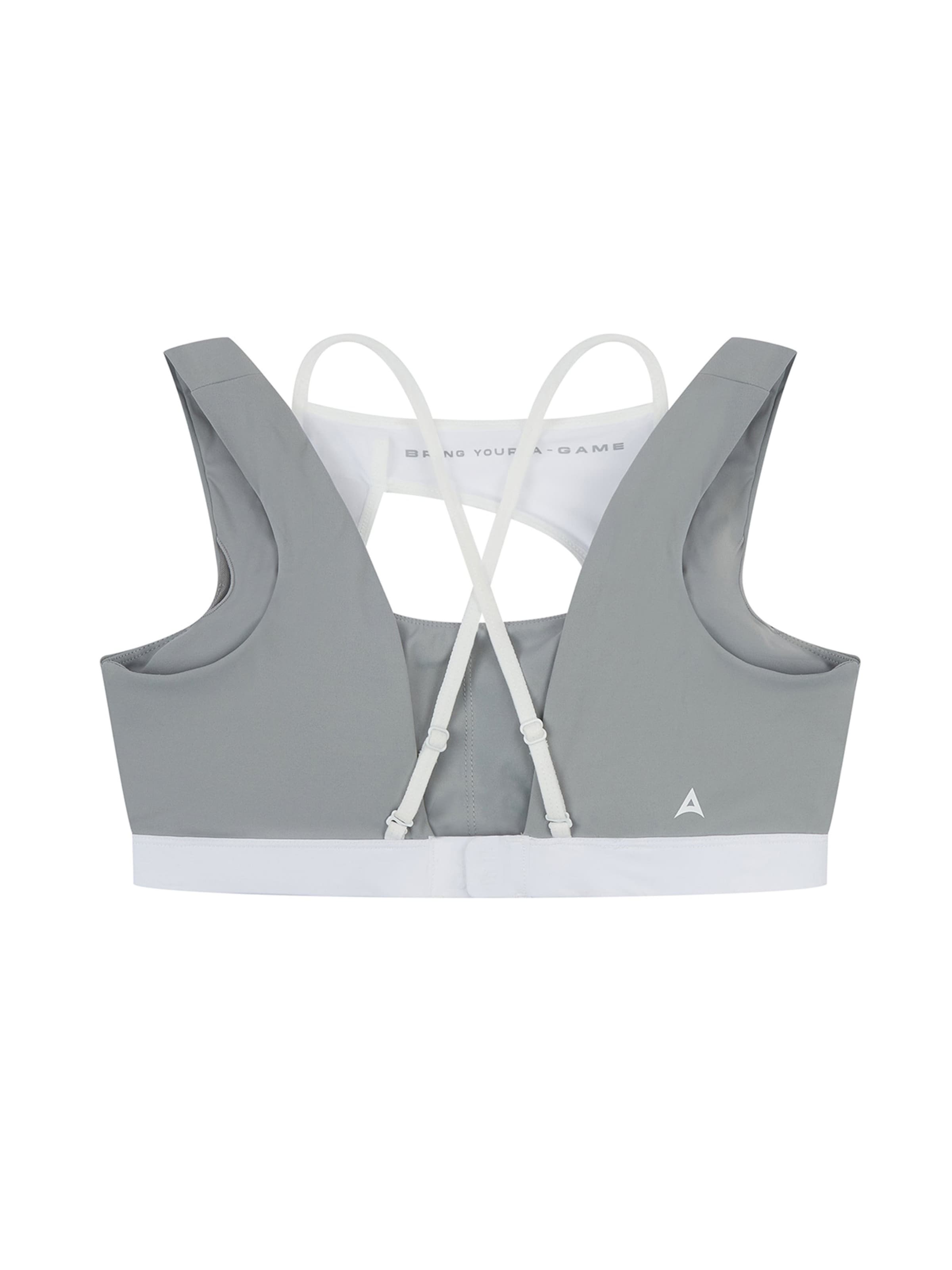 Soutien-gorge de sport A-Game en gris : derrière